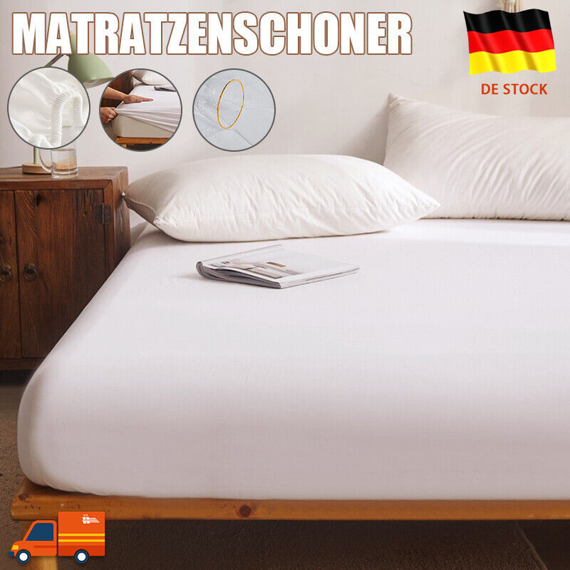 Wasserdichter Matratzenschoner Spannbettlaken 4-Eckgummi Allergiker wasserdicht