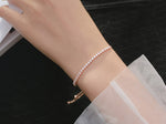 Silber Zirkonia Armband für Damen – Silber, Roségold